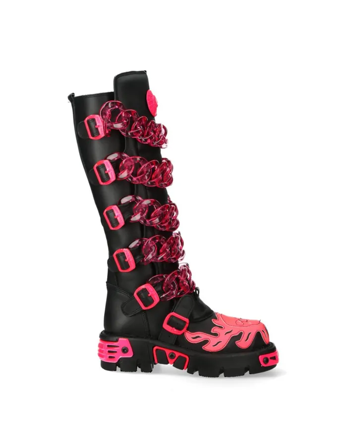 WomenMen MMet033C5 New Rock High Boots