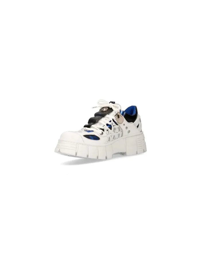 WomenMen Shoe Tower With Laces MWall002C16 New Rock Sneakers