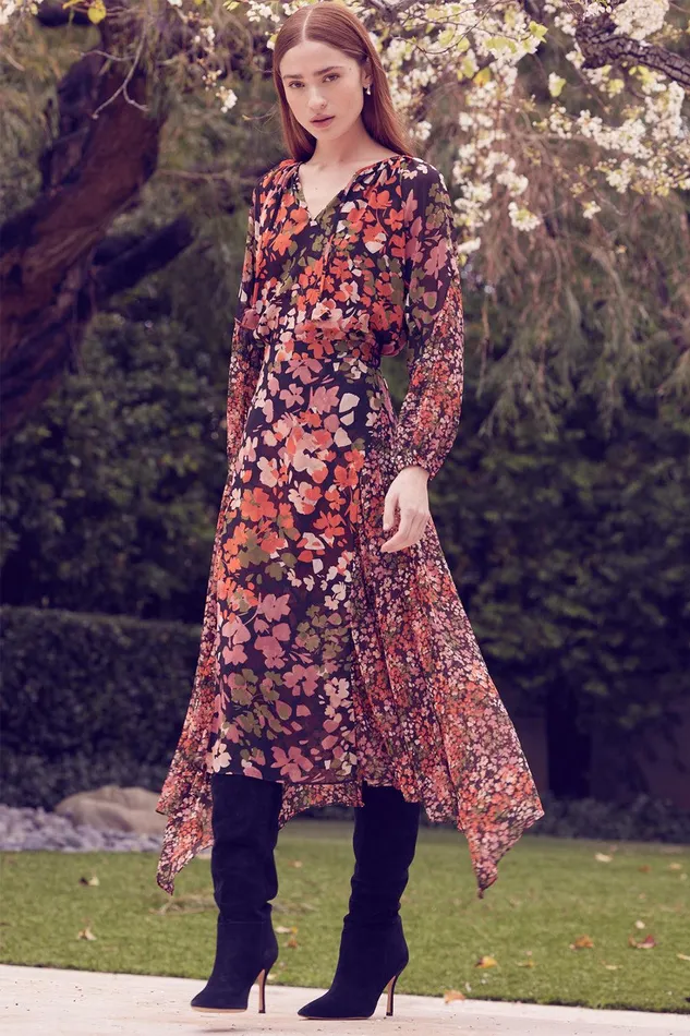 Women MISA Los Angeles Tops DEMA TOP Autumn Flora Mix