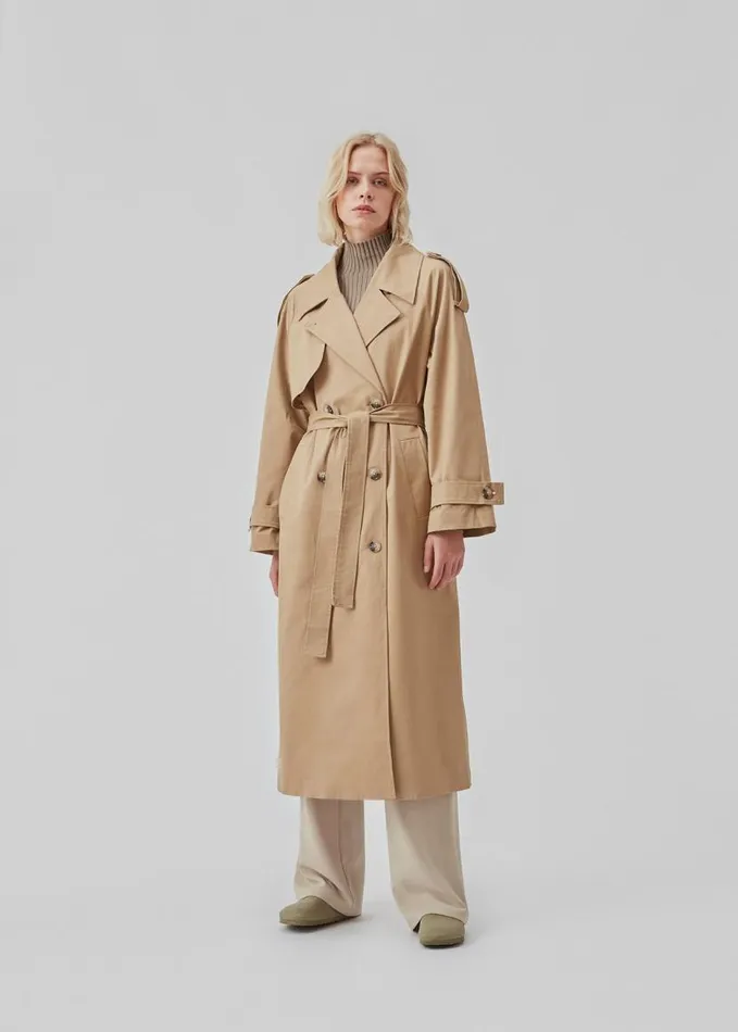 Women Modstrm Coats and Jackets BrodaMD Solid Coat Incense