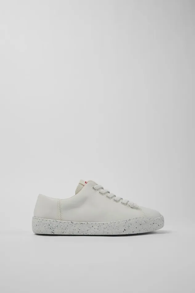 Women Peu Touring White Textile Sneaker Camper Sneakers
