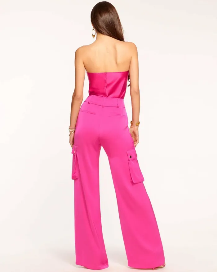 Women Rumer Wide Leg Cargo Pant Slate Grey Ramy Brook Pants Women Rumer Wide Leg Cargo Pant Slate Grey Ramy Brook Pants