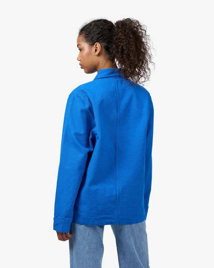Women Workwear Jackets Colorful Standard Organic Workwear Jacket Pacific Blue